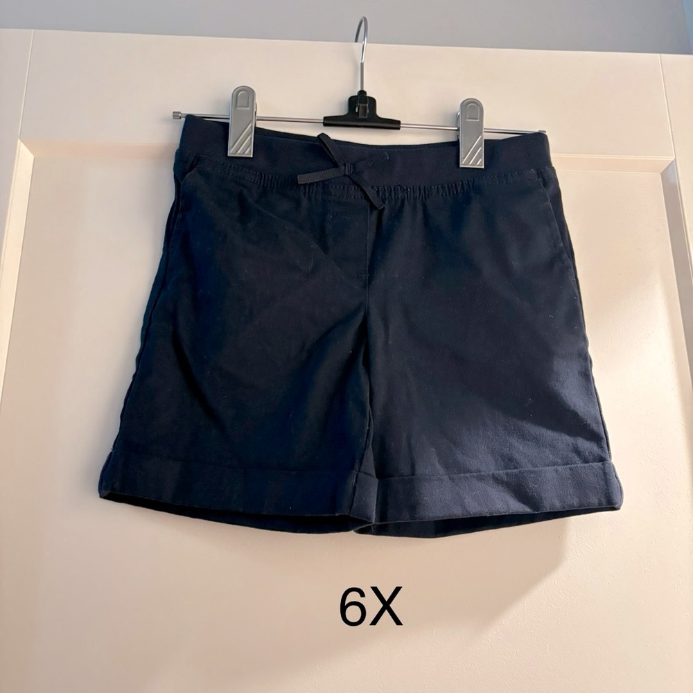 Girls navy uniform shorts size 6X